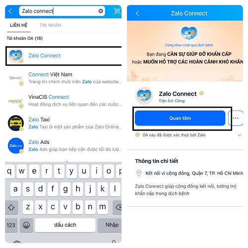 Cách đăng ký nhận hỗ trợ lương thực, nhu yếu phẩm bằng Zalo