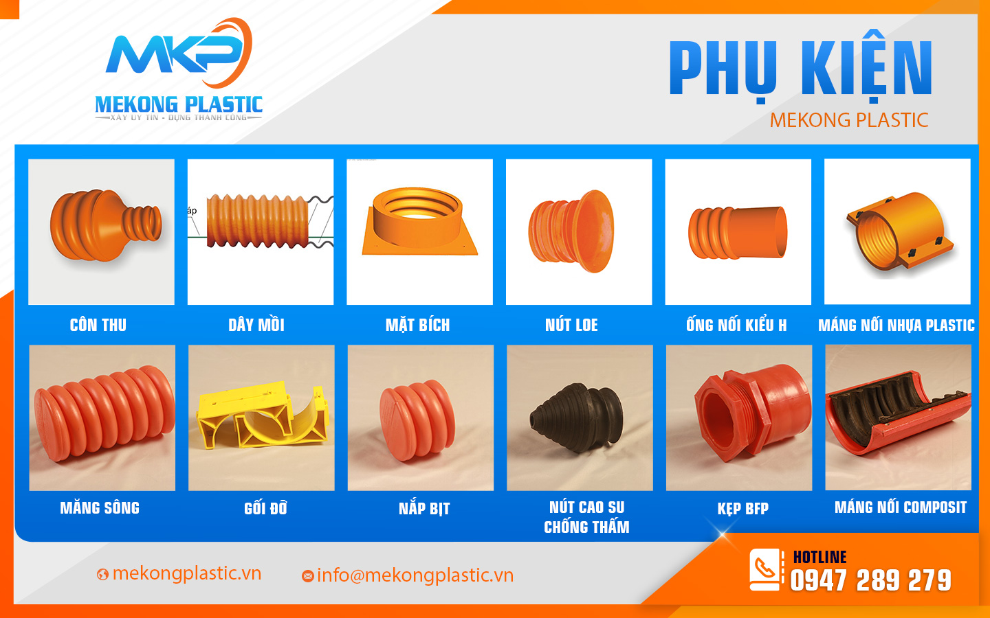 Bảng báo giá phụ kiện ống nhựa HDPE Santo tại Hà Tĩnh