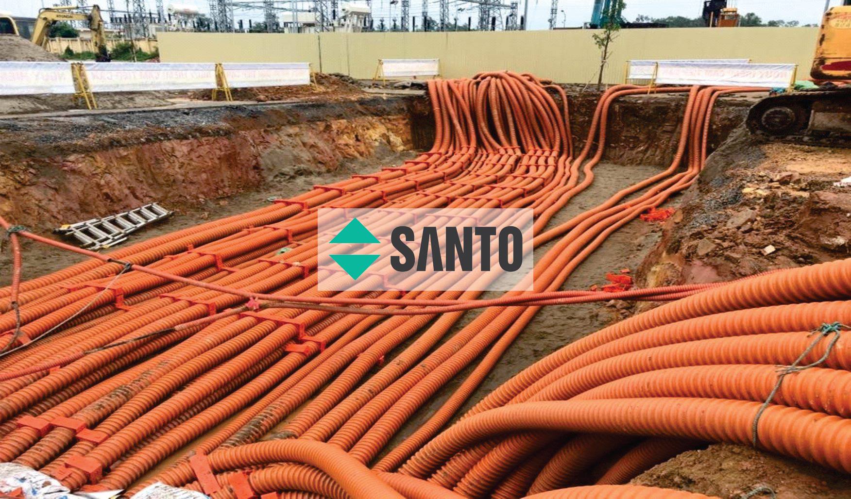 Ống Nhựa Gân Xoắn HDPE SANTO tại Đồng Tháp Ống Nhựa Gân Xoắn HDPE SANTO tại Đồng Tháp