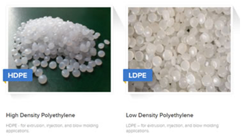 Sự khác nhau giữa hai loại vật liệu HDPE và LDPE