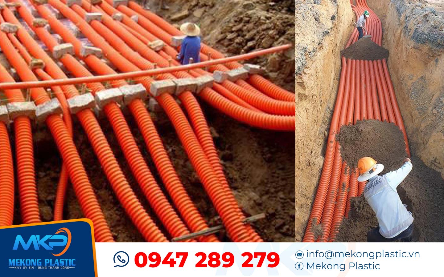 thi công ống nhựa xoắn HDPE thi công ống nhựa xoắn HDPE