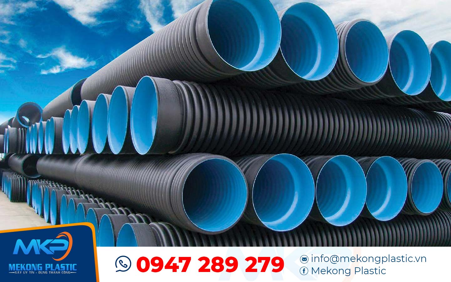 Ống nhựa HDPE gân xoắn 2 lớp