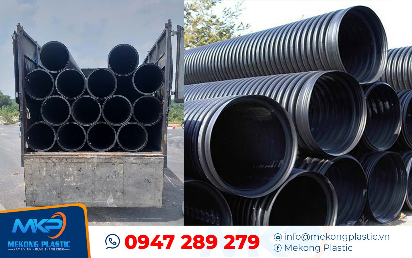 Ống nhựa HDPE gân xoắn 1 lớp