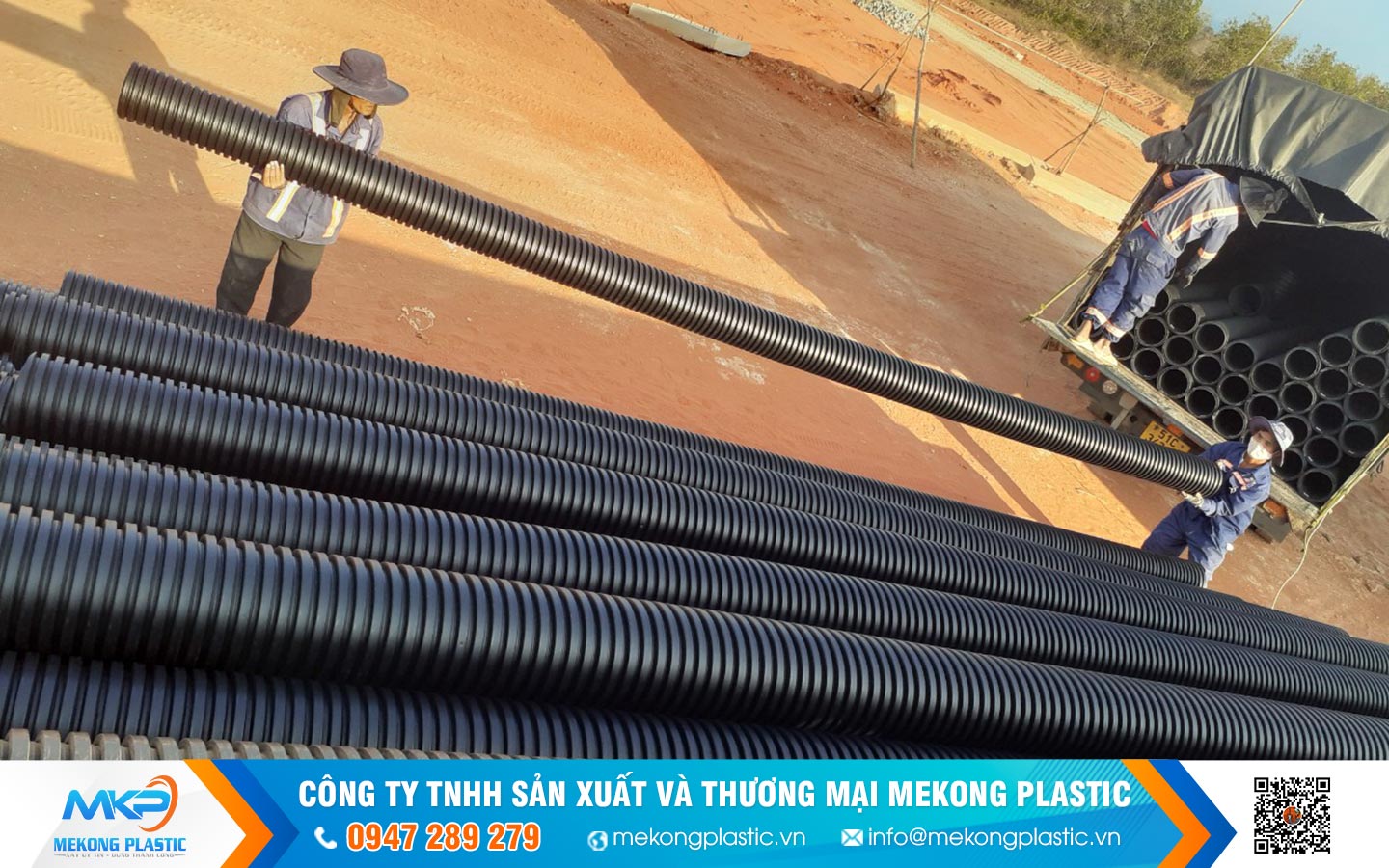 ống nhựa gân xoắn HDPE 1 vách tại Nha Trang