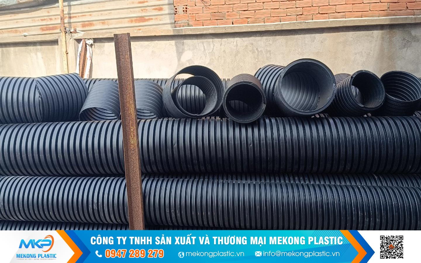 ống nhựa gân xoắn HDPE 1 vách tại Nha Trang