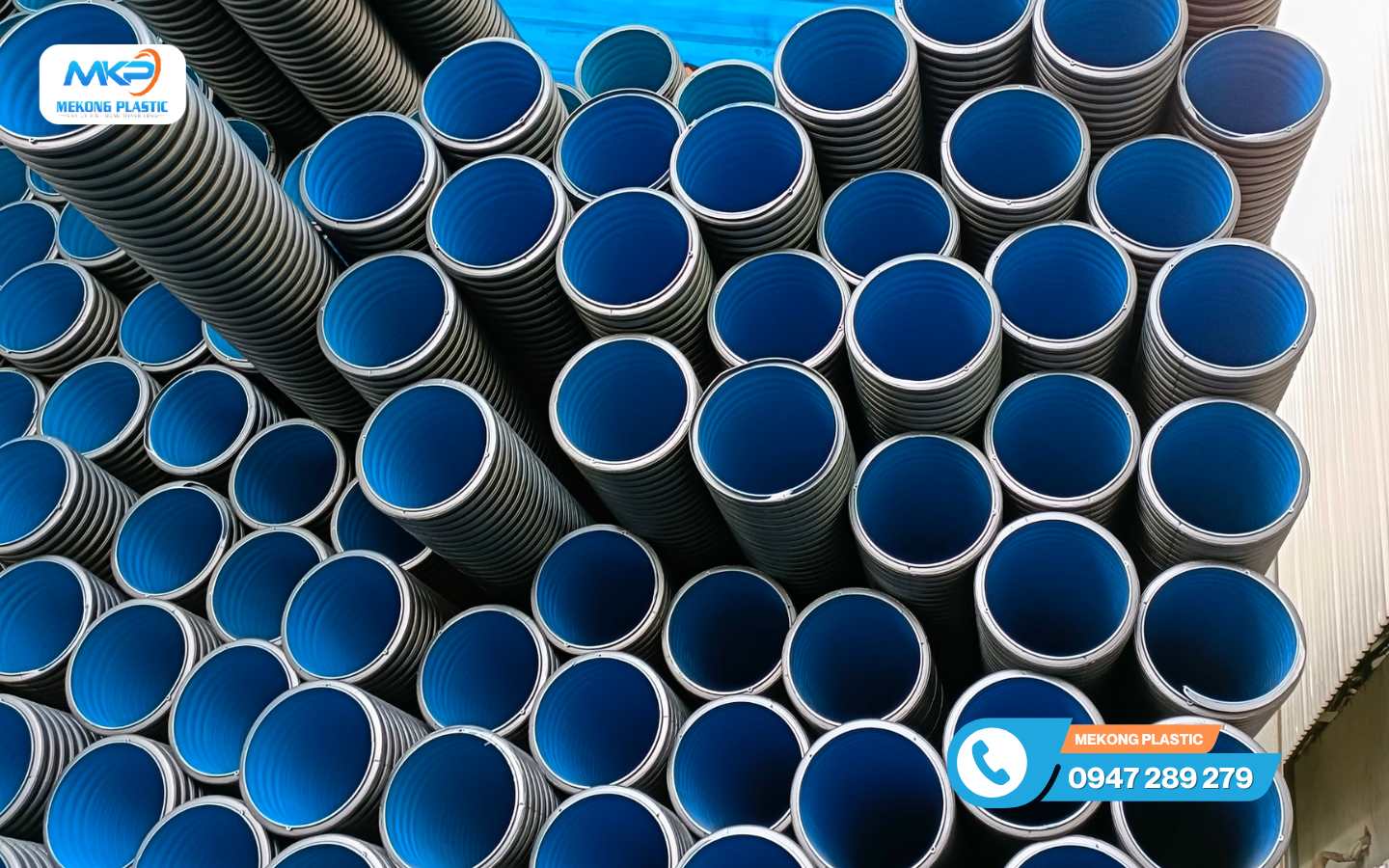 CUNG CẤP & LẮP ĐẶT ỐNG NHỰA XOẮN GÂN 2 LỚP- MEKONG PLASTIC