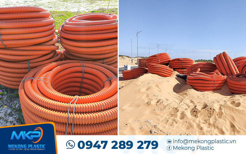 Ống nhựa gân xoắn HDPE Mekong Plastic– Giải pháp luồn cáp thông minh